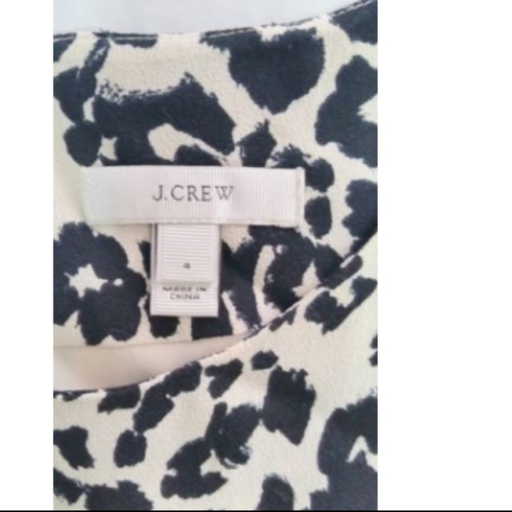 J.Crew JULES Animal Print Short Dress 4 Small d2 - Picture 4 of 7